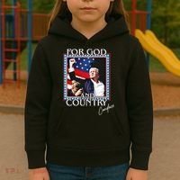 Candace Owens Trump For God And Country Kids Hoodie thumb 3
