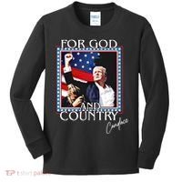 Candace Owens Trump For God And Country Kids Long Sleeve Shirt thumb 0