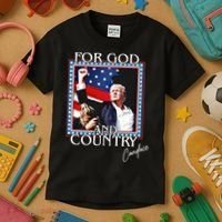 Candace Owens Trump For God And Country Kids T-Shirt thumb 3