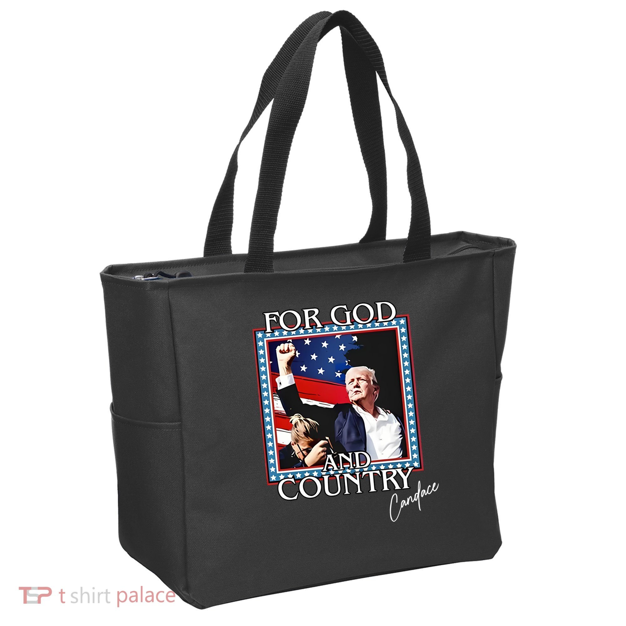 Candace Owens Trump For God And Country Tote Bag
