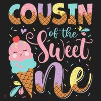 Cousin Of The Sweet One 1st Birthday Ice Cream Summer Beanie thumb 2