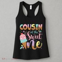 Cousin Of The Sweet One 1st Birthday Ice Cream Summer Women's Tank Top thumb 3