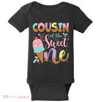 Cousin Of The Sweet One 1st Birthday Ice Cream Summer Baby Bodysuit thumb 0
