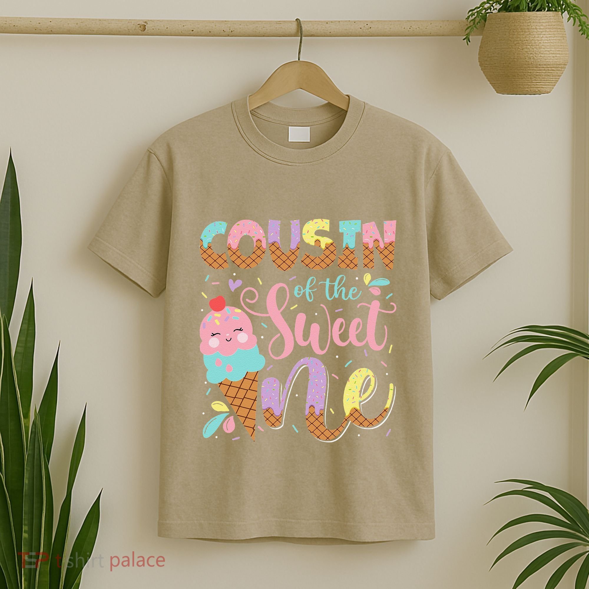Cousin Of The Sweet One 1st Birthday Ice Cream Summer T-Shirt