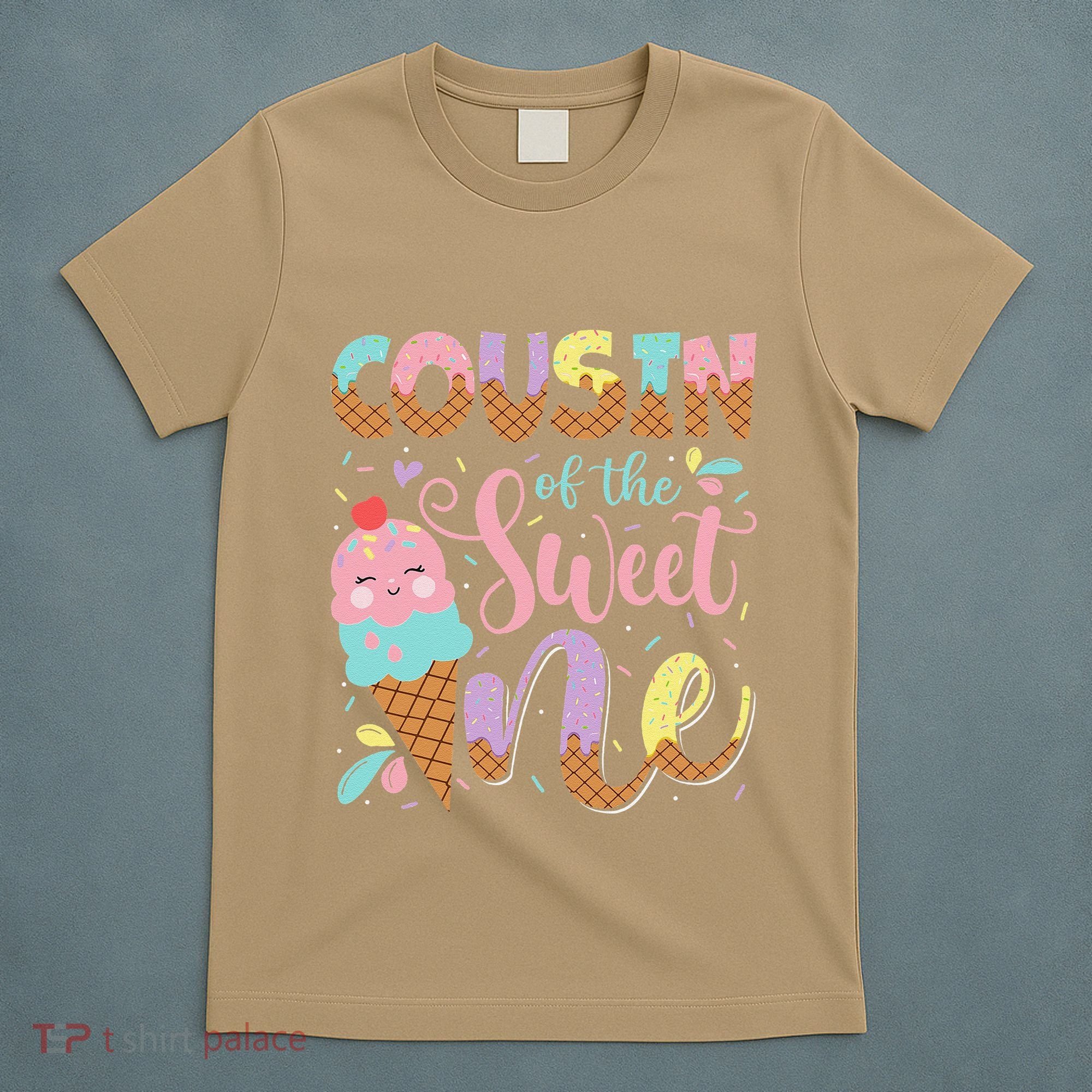 Cousin Of The Sweet One 1st Birthday Ice Cream Summer T-Shirt