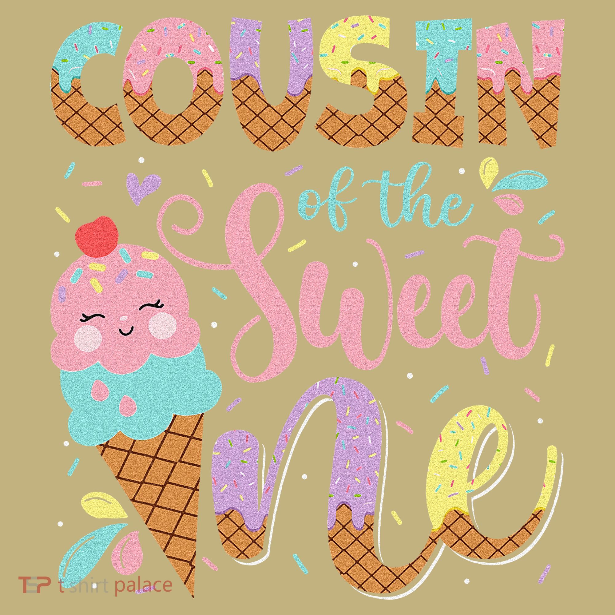 Cousin Of The Sweet One 1st Birthday Ice Cream Summer T-Shirt