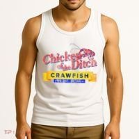 Chicken Of The Ditch Crawfish Crawfish Boil Tank Top thumb 3