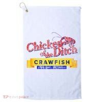 Chicken Of The Ditch Crawfish Crawfish Boil Golf Towel thumb 0