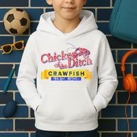 Chicken Of The Ditch Crawfish Crawfish Boil Kids Hoodie thumb 2