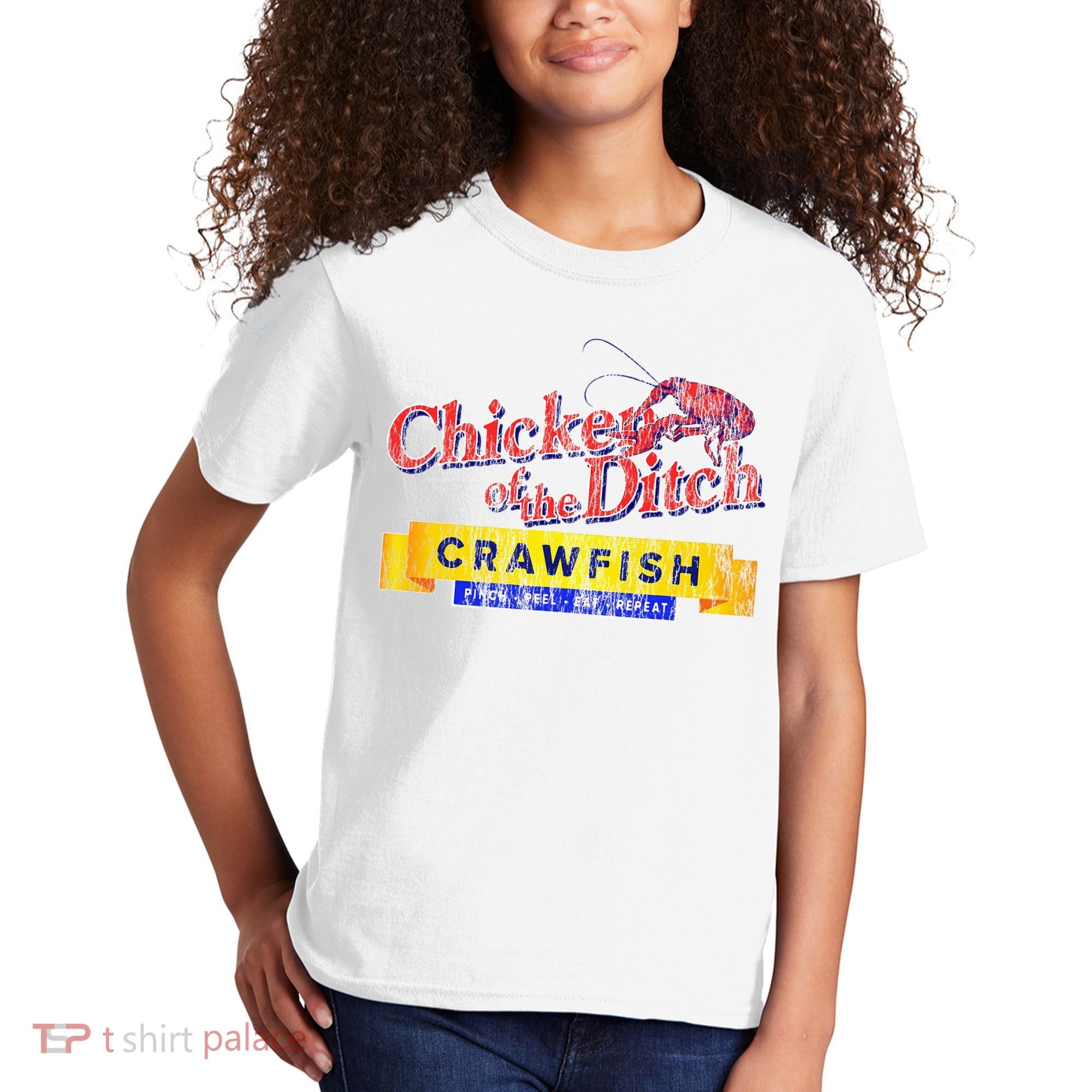 Chicken Of The Ditch Crawfish Crawfish Boil Kids T-Shirt