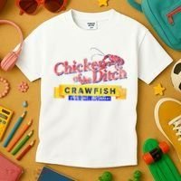 Chicken Of The Ditch Crawfish Crawfish Boil Kids T-Shirt thumb 3
