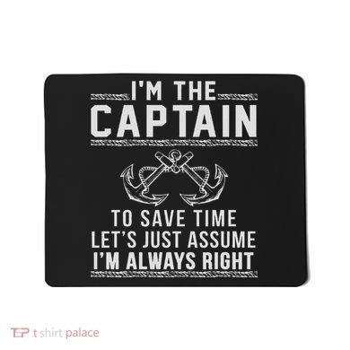Captain Of The Boat Mousepad