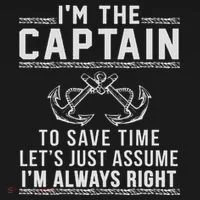 Captain Of The Boat Ornament thumb 1