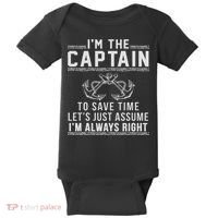 Captain Of The Boat Baby Bodysuit thumb 0