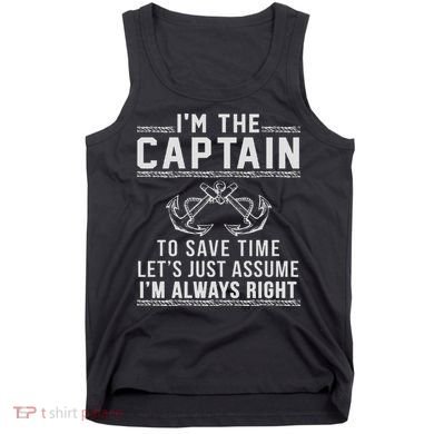 Captain Of The Boat Tank Top