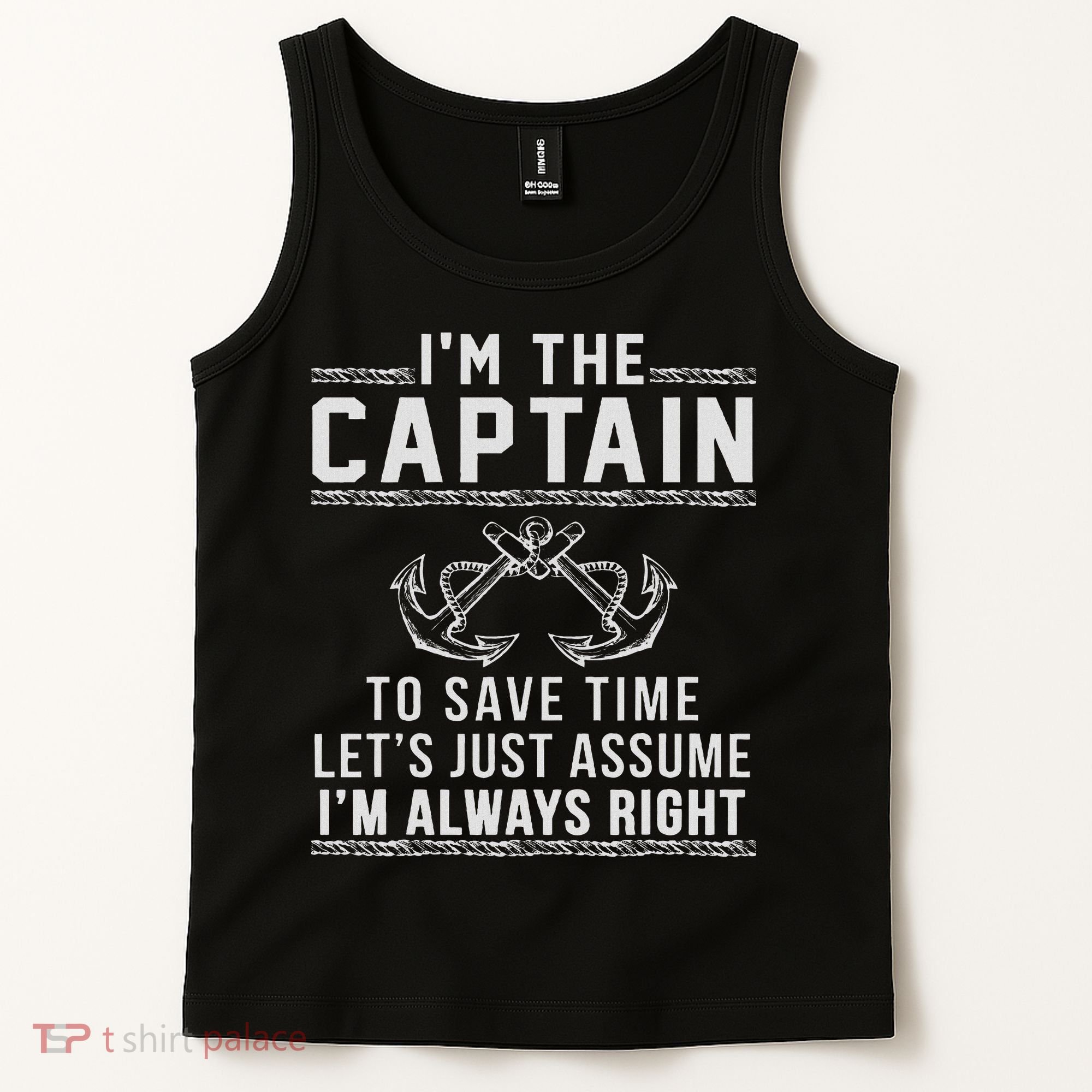 Captain Of The Boat Tank Top