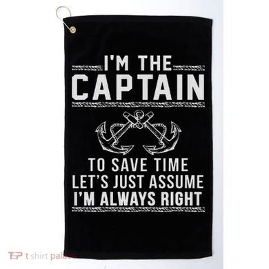 Captain Of The Boat Golf Towel