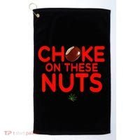 Choke On These Nuts Golf Towel thumb 0