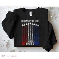 Courtesy Of The Red White And Blue 4th Of July Sweatshirt thumb 2