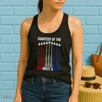 Courtesy Of The Red White And Blue 4th Of July Women's Tank Top thumb 2