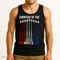 Courtesy Of The Red White And Blue 4th Of July Tank Top thumb 3