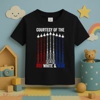 Courtesy Of The Red White And Blue 4th Of July Toddler T-Shirt thumb 3