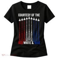 Courtesy Of The Red White And Blue 4th Of July Women's T-Shirt thumb 0