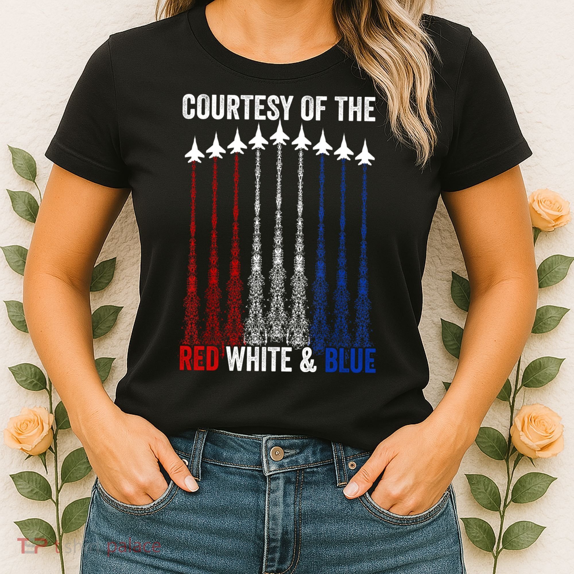 Courtesy Of The Red White And Blue 4th Of July Women's T-Shirt