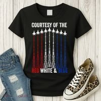 Courtesy Of The Red White And Blue 4th Of July Women's T-Shirt thumb 3