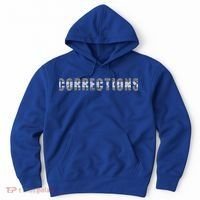 Corrections Officer Thin Silver Line Correctional Officer Cool Gift Hoodie thumb 0