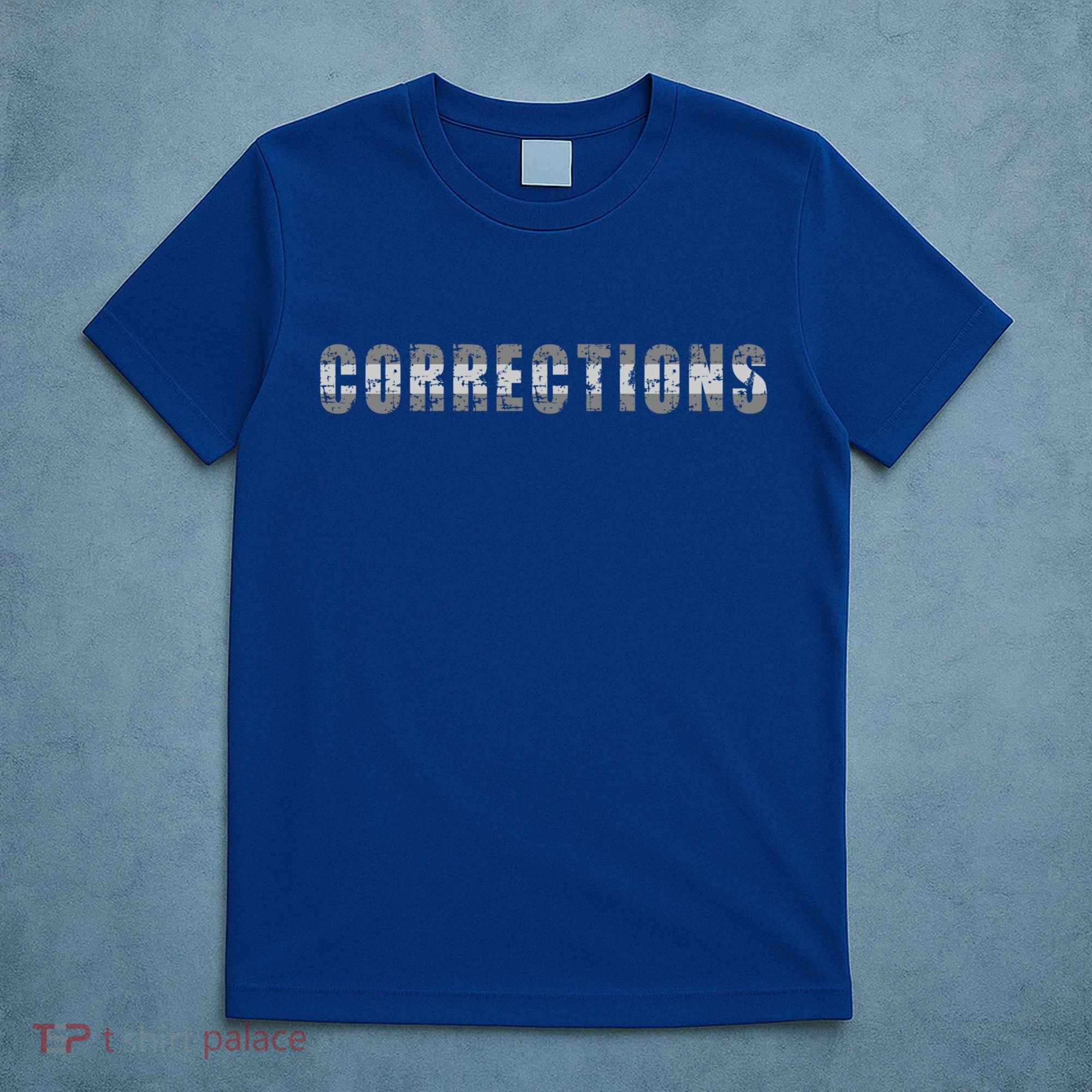 Corrections Officer Thin Silver Line Correctional Officer Cool Gift T-Shirt