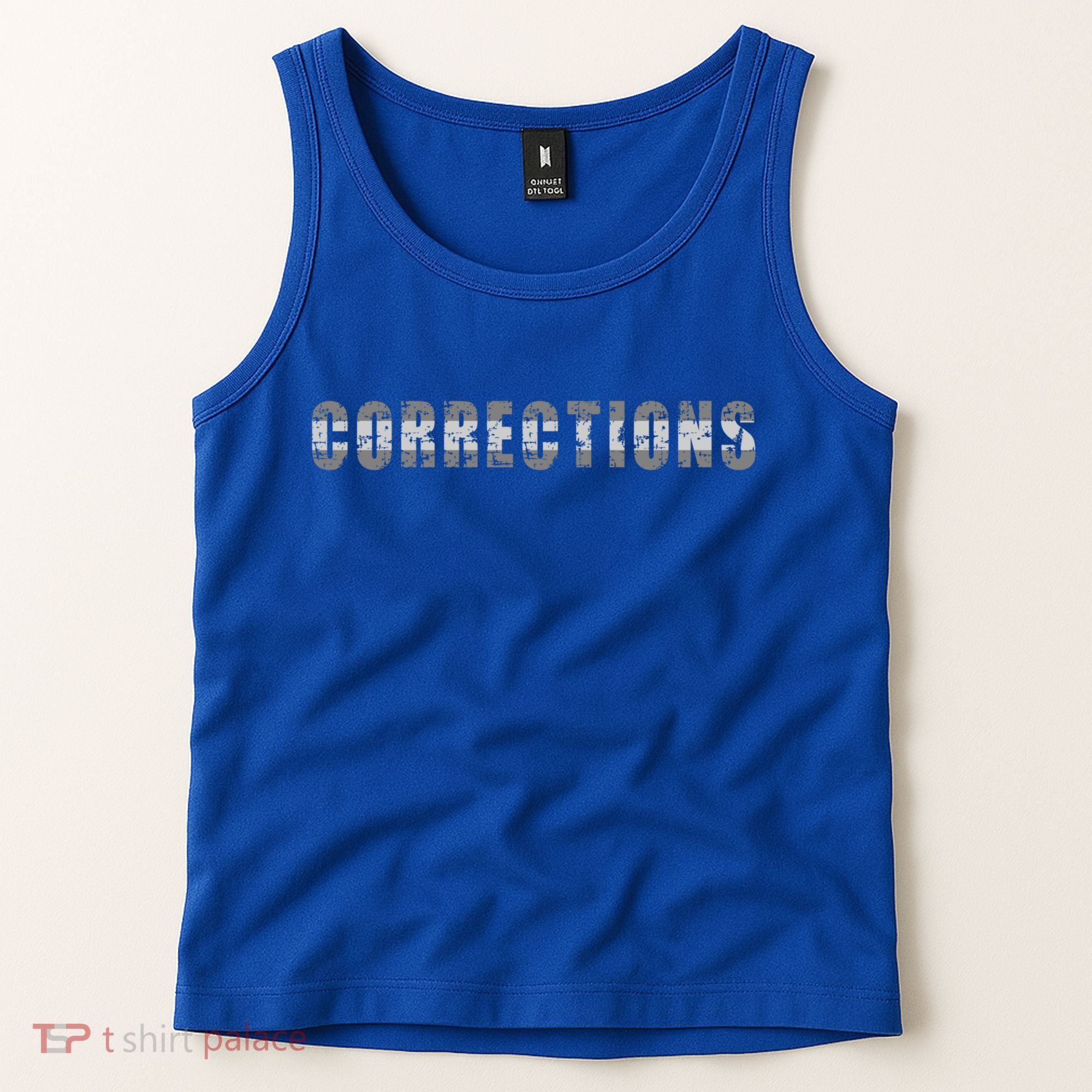 Corrections Officer Thin Silver Line Correctional Officer Cool Gift Tank Top