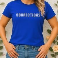 Corrections Officer Thin Silver Line Correctional Officer Cool Gift Women's T-Shirt thumb 2