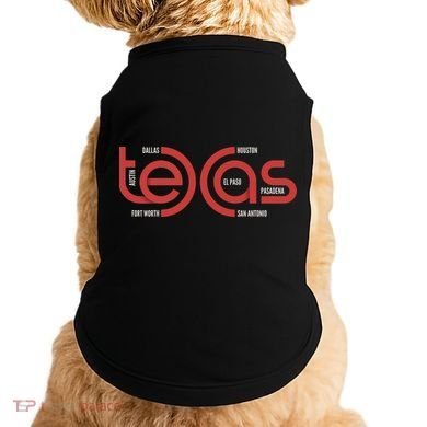 Cities Of Texas Logo Doggie Tank