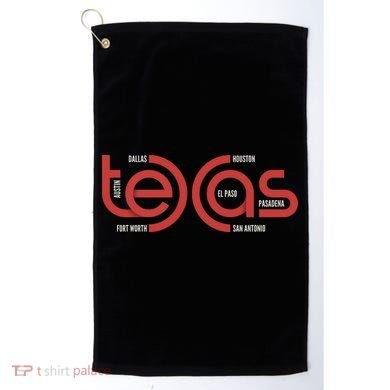 Cities Of Texas Logo Golf Towel