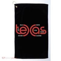 Cities Of Texas Logo Golf Towel thumb 0