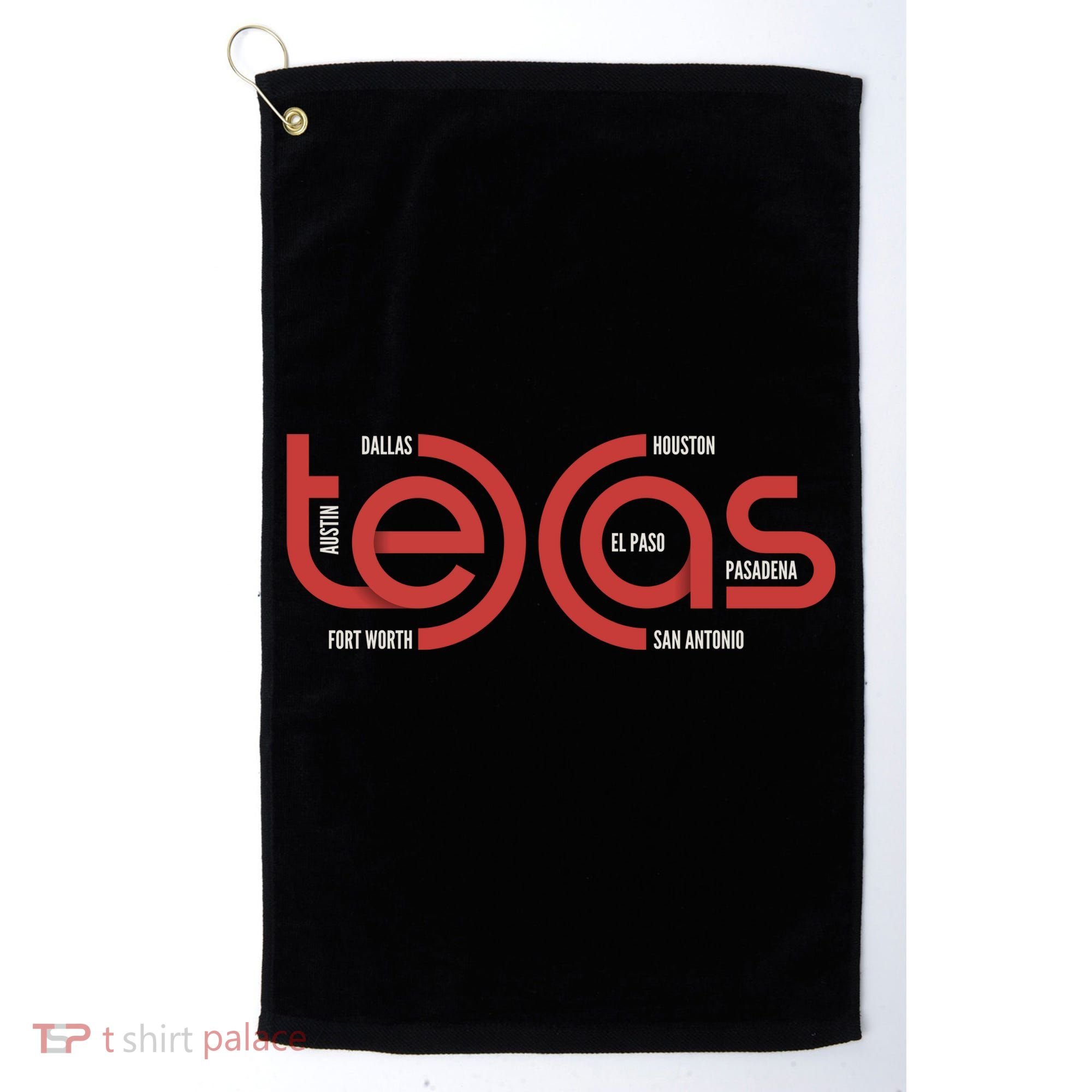 Cities Of Texas Logo Golf Towel