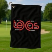 Cities Of Texas Logo Golf Towel thumb 1
