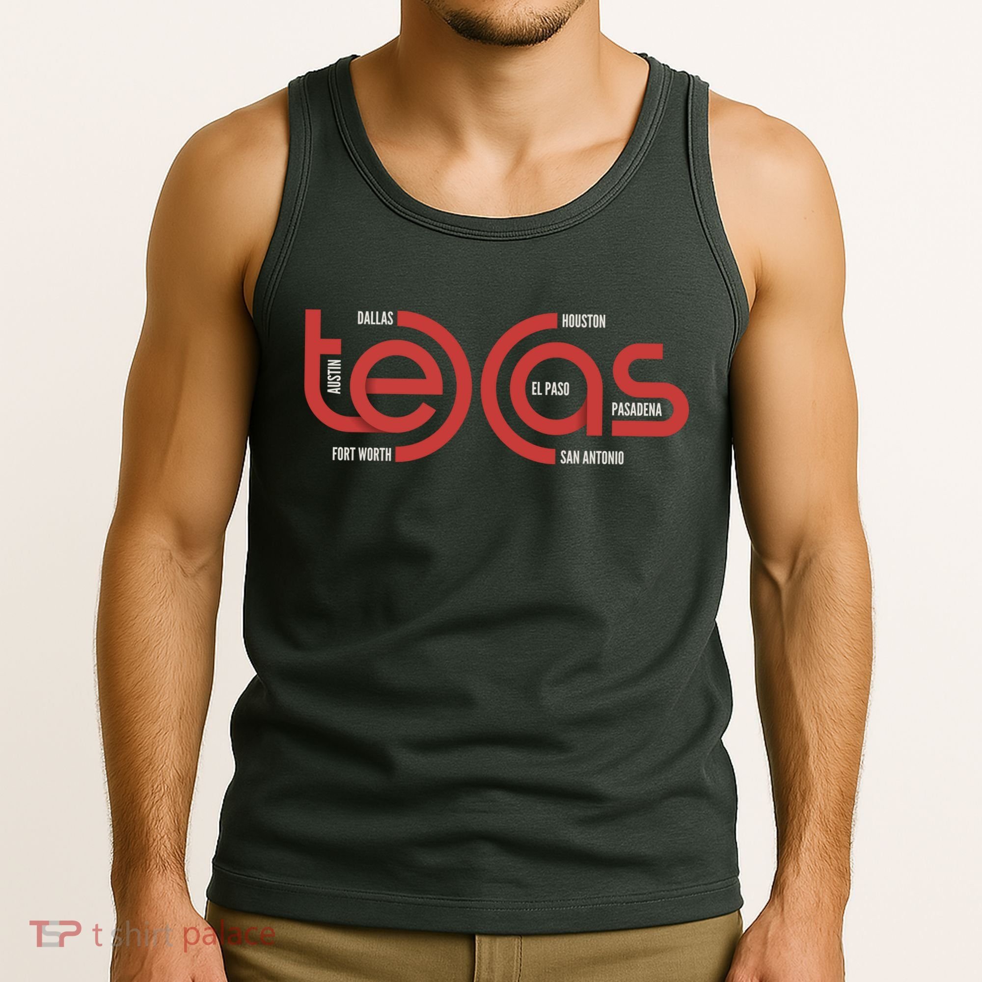 Cities Of Texas Logo Tank Top