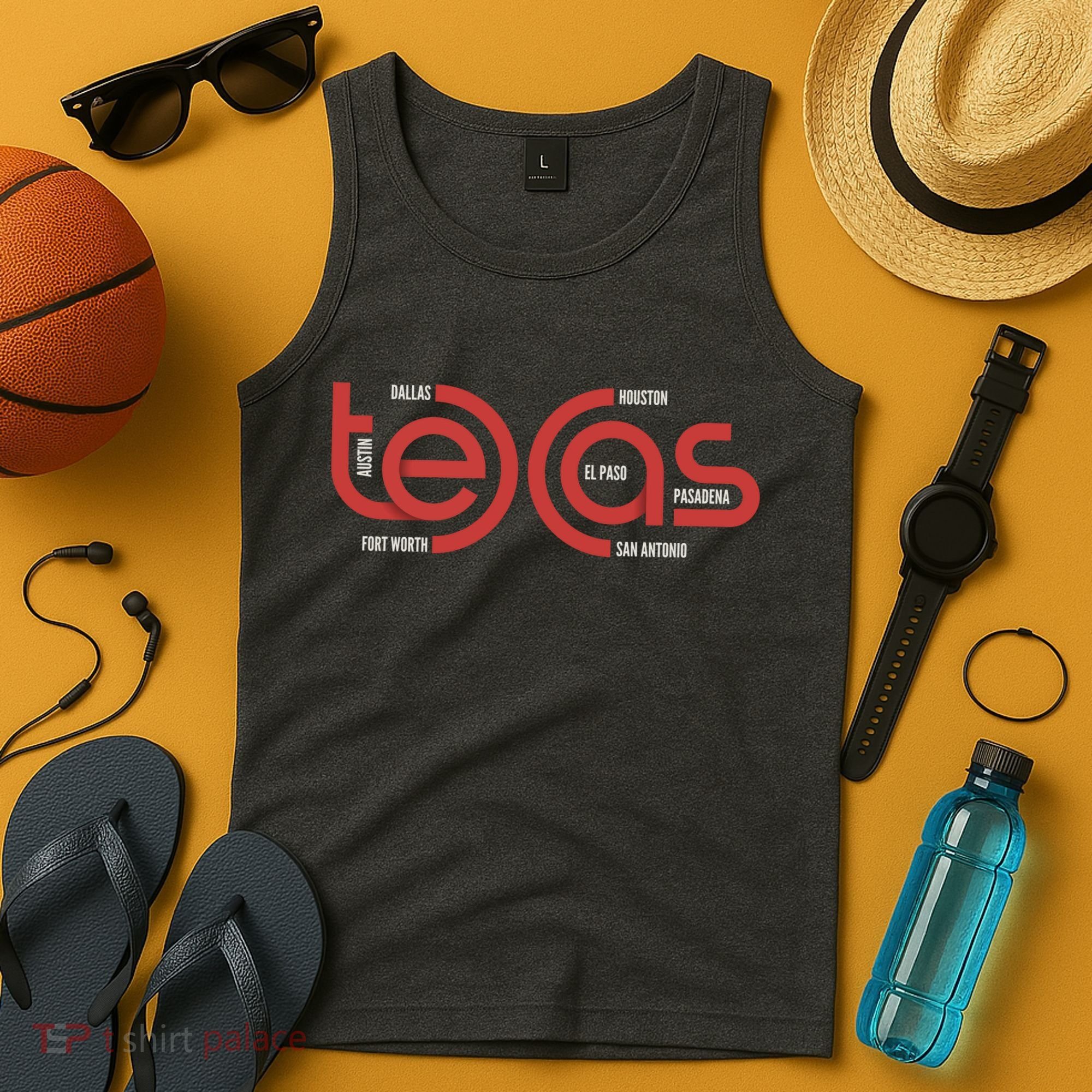 Cities Of Texas Logo Tank Top