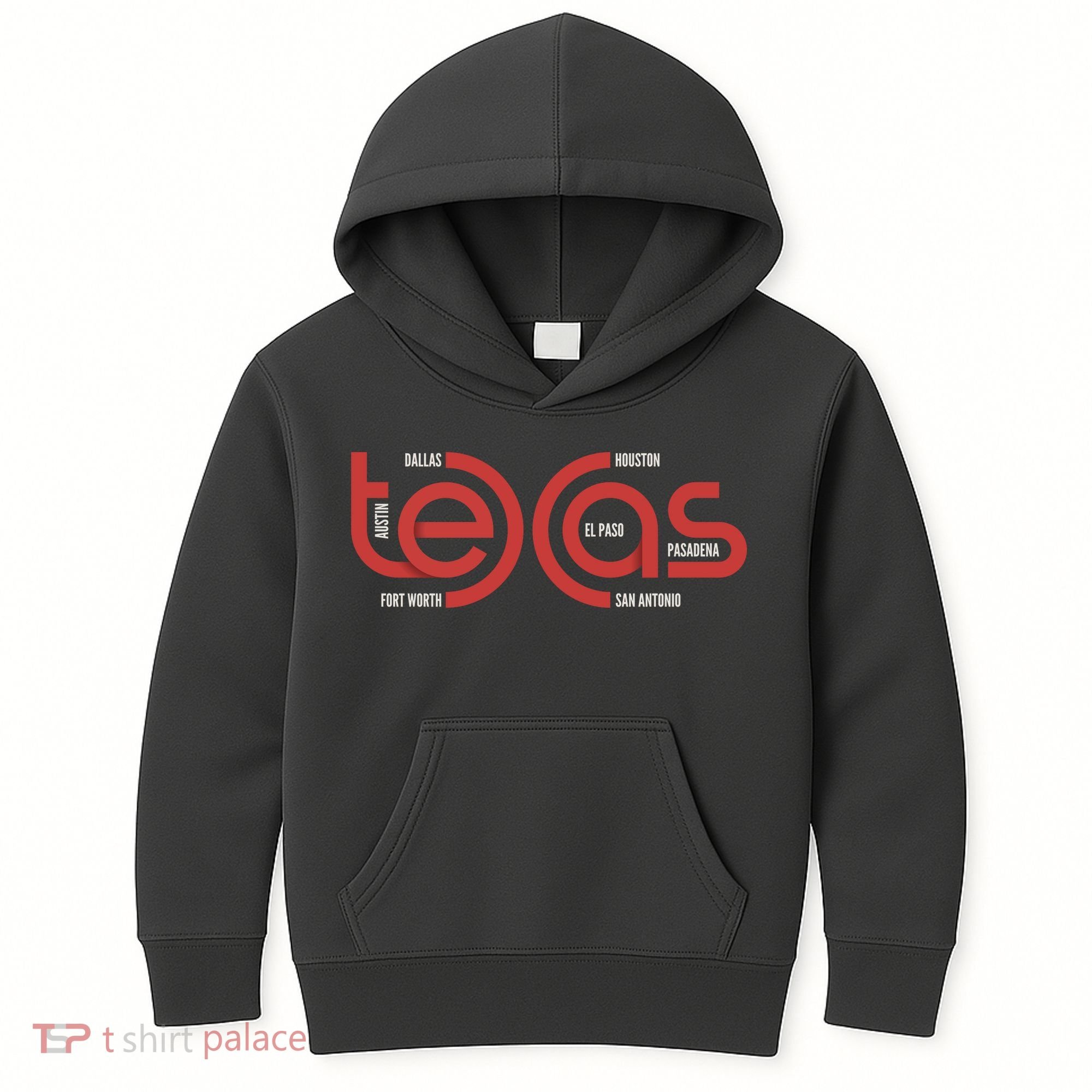 Cities Of Texas Logo Kids Hoodie