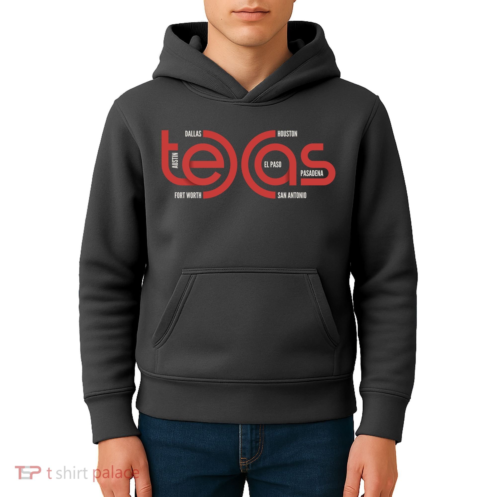 Cities Of Texas Logo Kids Hoodie