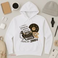 Cute Old Telephone Please Be Patient With Me Im From The 1900s Gift Hoodie thumb 3