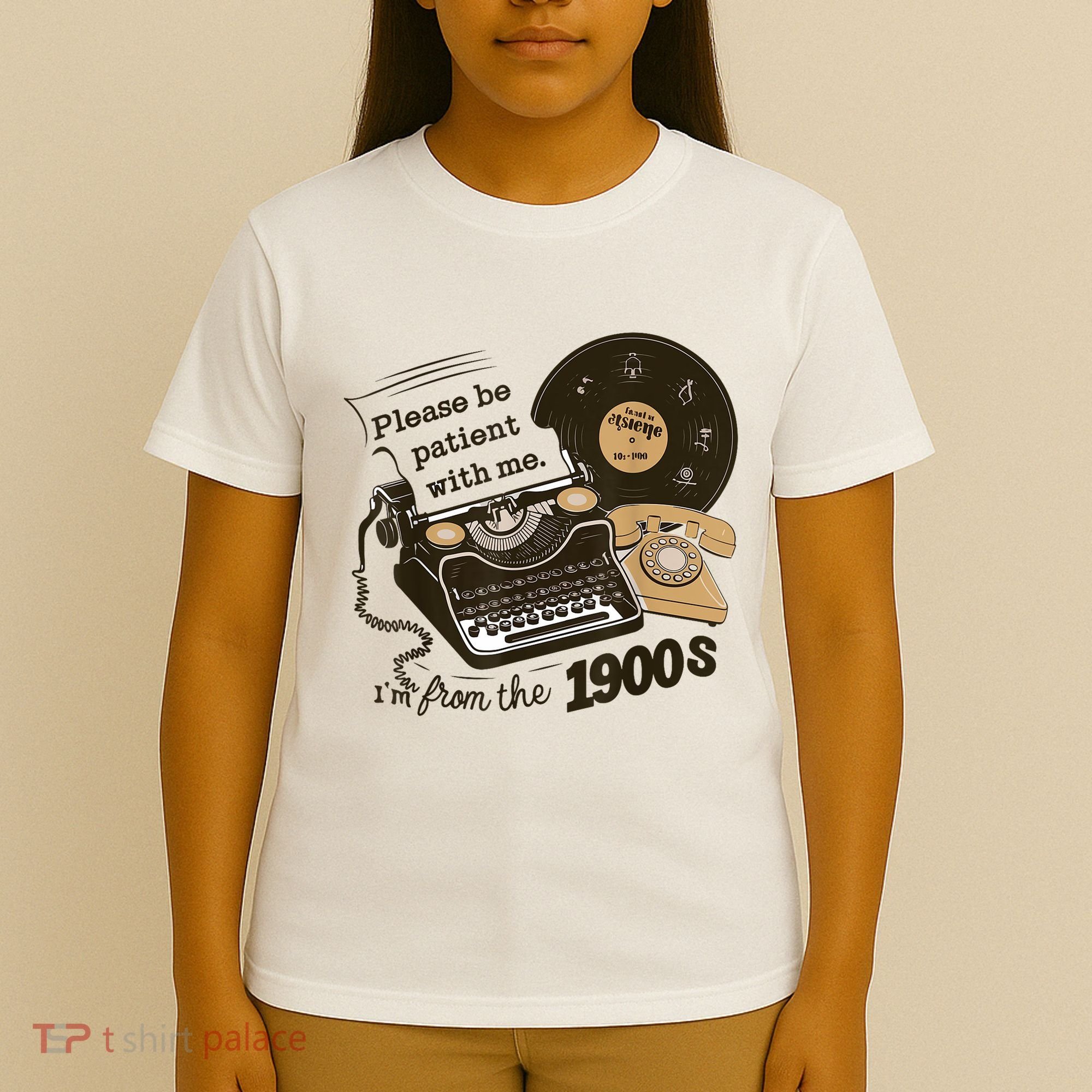 Cute Old Telephone Please Be Patient With Me Im From The 1900s Gift T-Shirt
