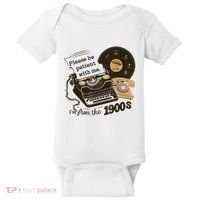 Cute Old Telephone Please Be Patient With Me Im From The 1900s Gift Baby Bodysuit thumb 0