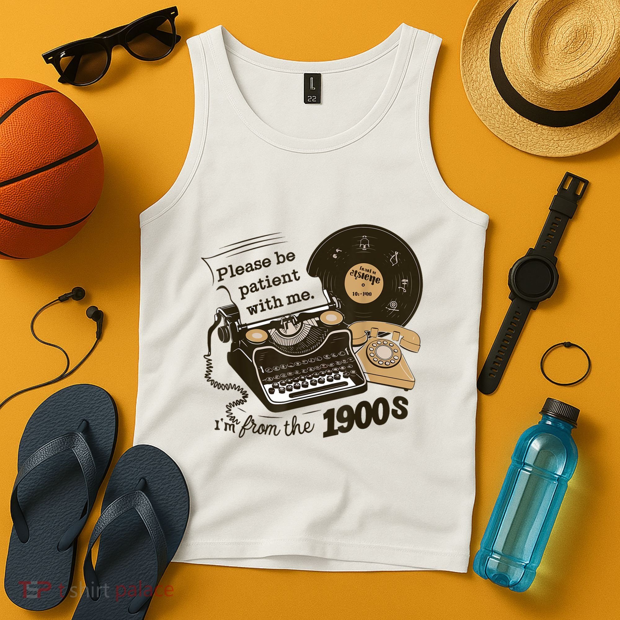 Cute Old Telephone Please Be Patient With Me Im From The 1900s Gift Tank Top