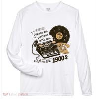Cute Old Telephone Please Be Patient With Me Im From The 1900s Gift Zone Performance Long-Sleeve T-Shirt thumb 0
