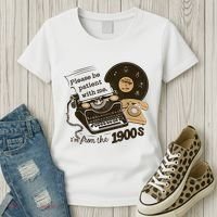 Cute Old Telephone Please Be Patient With Me Im From The 1900s Gift Women's T-Shirt thumb 3