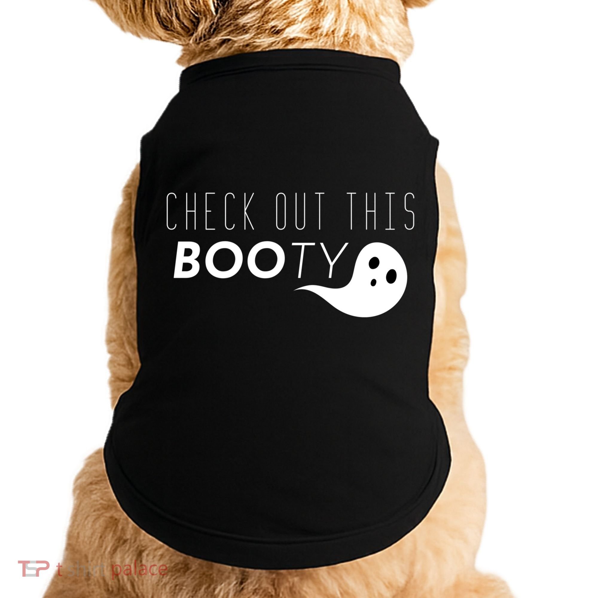 Check Out This Booty Funny Ghost Boo Halloween Gift Doggie Tank