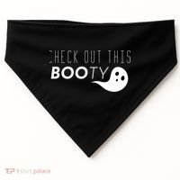 Check Out This Booty Funny Ghost Boo Halloween Gift USA-Made Doggie Bandana thumb 0